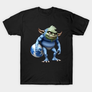 goblin carrying world T-Shirt